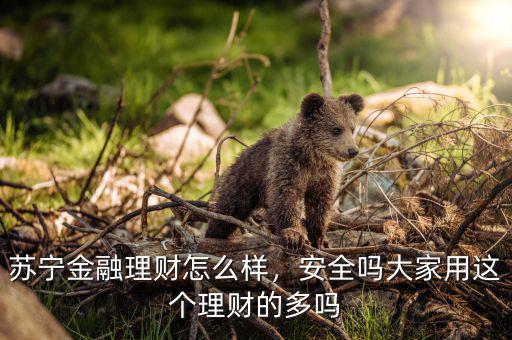蘇寧金融理財(cái)怎么樣，安全嗎大家用這個(gè)理財(cái)?shù)亩鄦? class=