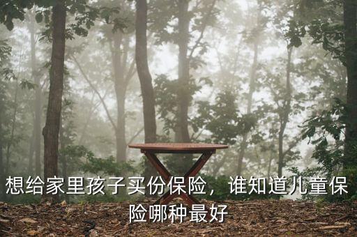 想給家里孩子買份保險，誰知道兒童保險哪種最好