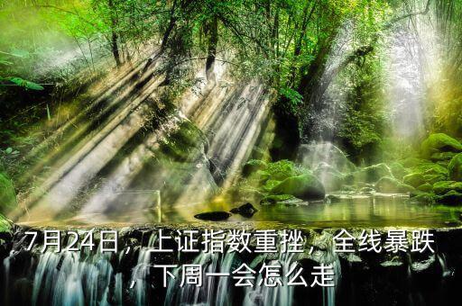 7月24日，上證指數(shù)重挫，全線暴跌，下周一會怎么走