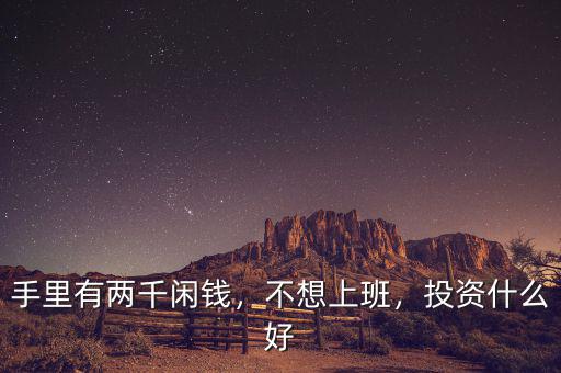 手里有兩千閑錢，不想上班，投資什么好