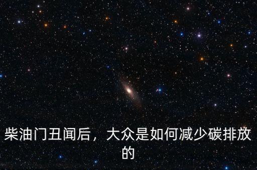 柴油門丑聞后，大眾是如何減少碳排放的