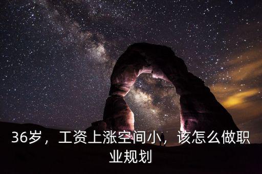 36歲，工資上漲空間小，該怎么做職業(yè)規(guī)劃