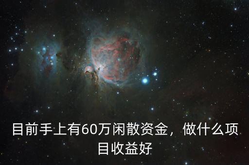 目前手上有60萬閑散資金，做什么項目收益好