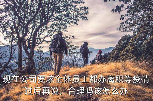 現(xiàn)在公司要求全體員工都辦離職等疫情過后再說，合理嗎該怎么辦