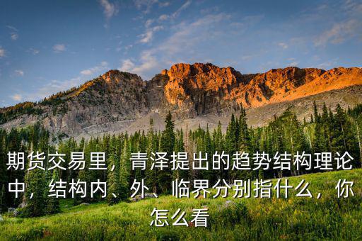期貨交易里，青澤提出的趨勢(shì)結(jié)構(gòu)理論中，結(jié)構(gòu)內(nèi)、外、臨界分別指什么，你怎么看