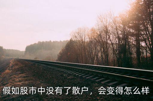 假如股市中沒(méi)有了散戶(hù)，會(huì)變得怎么樣