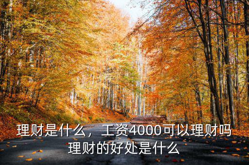 理財(cái)是什么，工資4000可以理財(cái)嗎理財(cái)?shù)暮锰幨鞘裁? class=