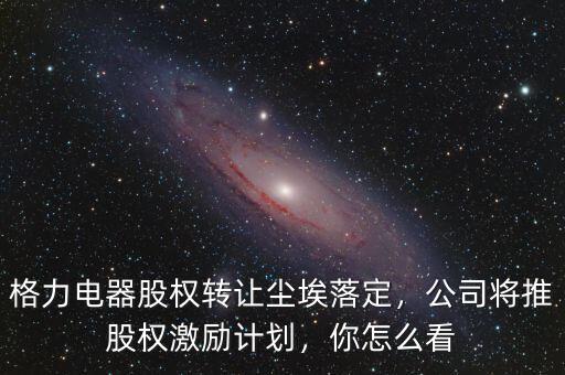 格力電器股權(quán)轉(zhuǎn)讓塵埃落定，公司將推股權(quán)激勵計(jì)劃，你怎么看