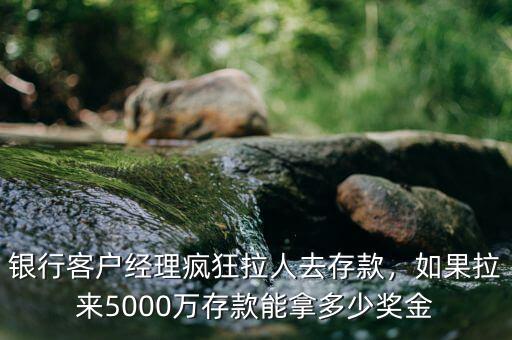 銀行客戶經(jīng)理瘋狂拉人去存款，如果拉來(lái)5000萬(wàn)存款能拿多少獎(jiǎng)金
