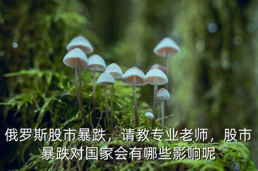 俄羅斯股市暴跌，請(qǐng)教專業(yè)老師，股市暴跌對(duì)國(guó)家會(huì)有哪些影響呢