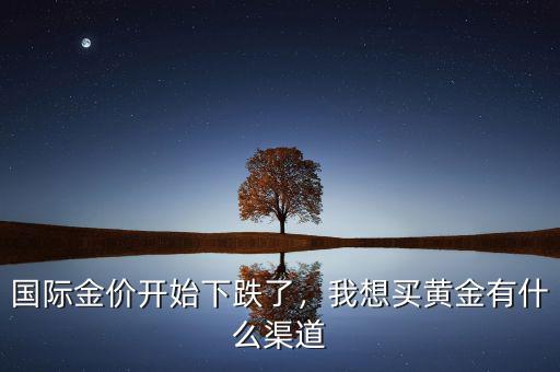 國際金價開始下跌了，我想買黃金有什么渠道