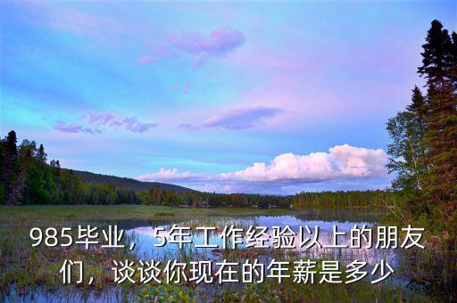 985畢業(yè)，5年工作經(jīng)驗以上的朋友們，談?wù)勀悻F(xiàn)在的年薪是多少