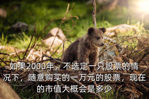 如果2000年，不選定一只股票的情況下，隨意購買的一萬元的股票，現(xiàn)在的市值大概會(huì)是多少