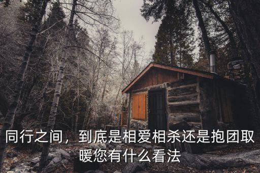 同行之間，到底是相愛相殺還是抱團(tuán)取暖您有什么看法