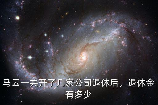 馬云一共開了幾家公司退休后，退休金有多少