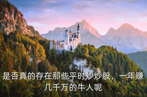 是否真的存在那些平時炒炒股，一年賺幾千萬的牛人呢