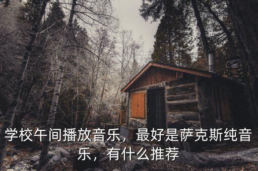 學(xué)校午間播放音樂，最好是薩克斯純音樂，有什么推薦