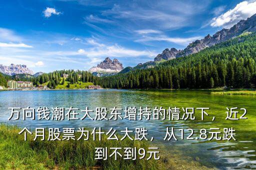 萬(wàn)向錢潮在大股東增持的情況下，近2個(gè)月股票為什么大跌，從12.8元跌到不到9元