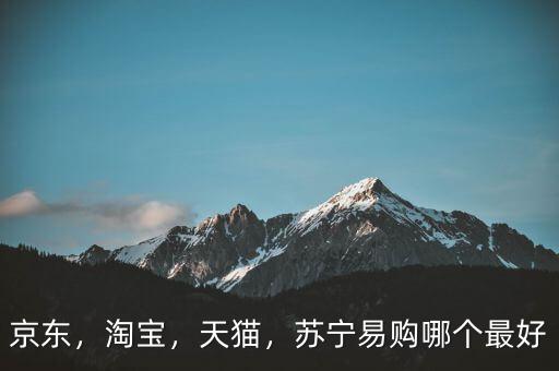 京東，淘寶，天貓，蘇寧易購(gòu)哪個(gè)最好