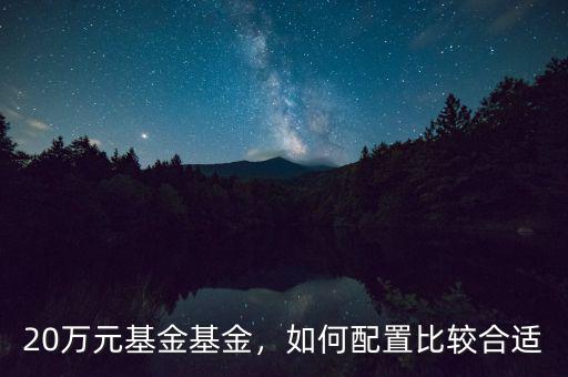 20萬元基金基金，如何配置比較合適