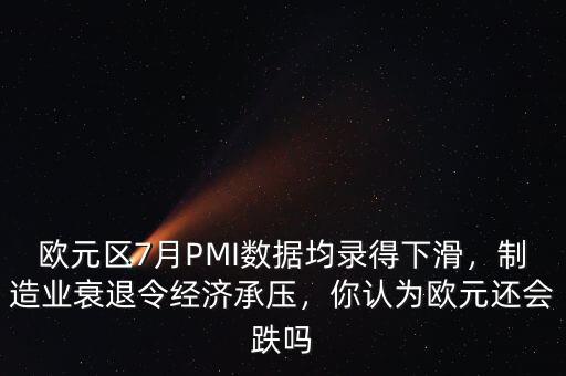 歐元區(qū)7月PMI數(shù)據(jù)均錄得下滑，制造業(yè)衰退令經(jīng)濟(jì)承壓，你認(rèn)為歐元還會(huì)跌嗎
