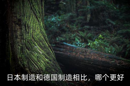 日本制造和德國(guó)制造相比，哪個(gè)更好