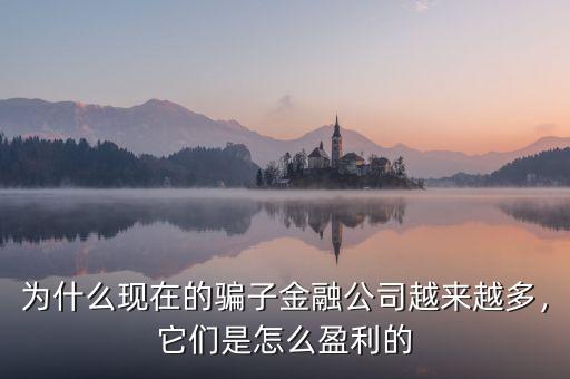 為什么現(xiàn)在的騙子金融公司越來越多，它們是怎么盈利的