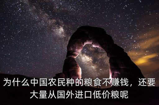 為什么中國(guó)農(nóng)民種的糧食不賺錢，還要大量從國(guó)外進(jìn)口低價(jià)糧呢