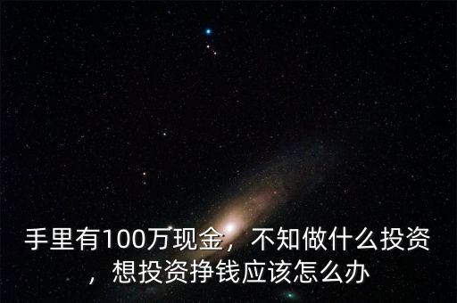 手里有100萬(wàn)現(xiàn)金，不知做什么投資，想投資掙錢(qián)應(yīng)該怎么辦
