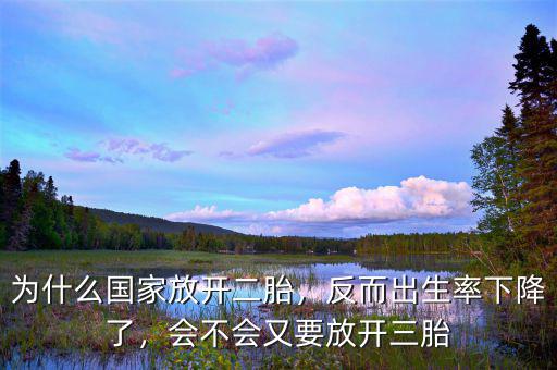 為什么國家放開二胎，反而出生率下降了，會不會又要放開三胎