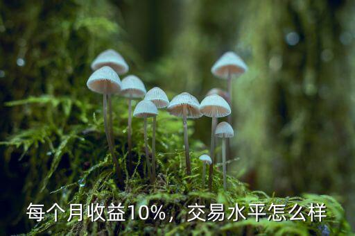 每個(gè)月收益10%，交易水平怎么樣