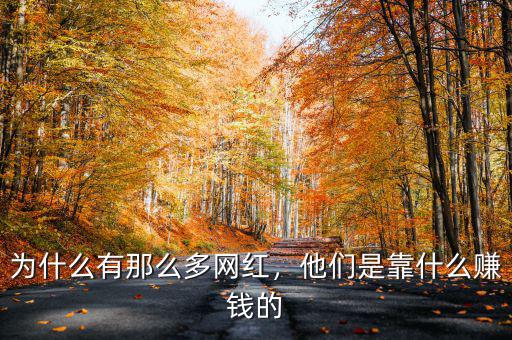 為什么有那么多網(wǎng)紅，他們是靠什么賺錢的