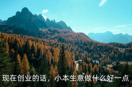 現(xiàn)在創(chuàng)業(yè)的話，小本生意做什么好一點(diǎn)