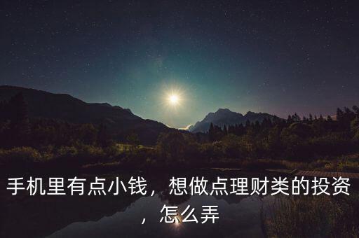 手機(jī)里有點(diǎn)小錢，想做點(diǎn)理財(cái)類的投資，怎么弄