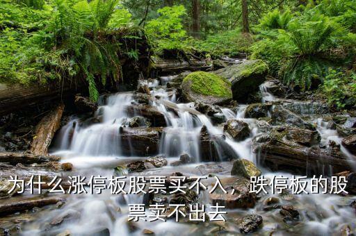 為什么漲停板股票買不入，跌停板的股票賣不出去