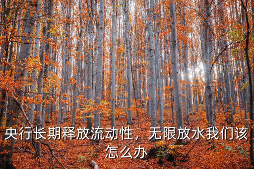 央行長期釋放流動性，無限放水我們該怎么辦