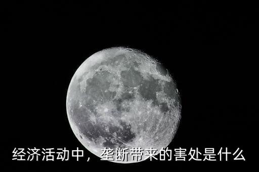 經(jīng)濟(jì)活動(dòng)中，壟斷帶來的害處是什么