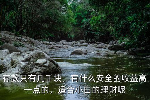 存款只有幾千塊，有什么安全的收益高一點的，適合小白的理財呢