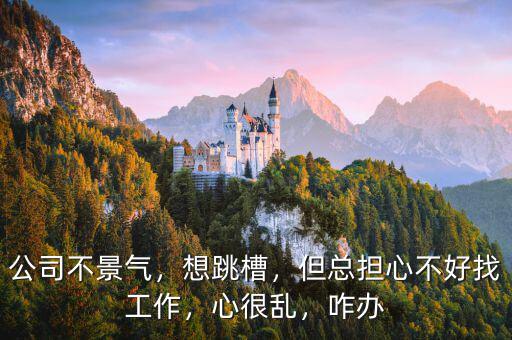 公司不景氣，想跳槽，但總擔心不好找工作，心很亂，咋辦