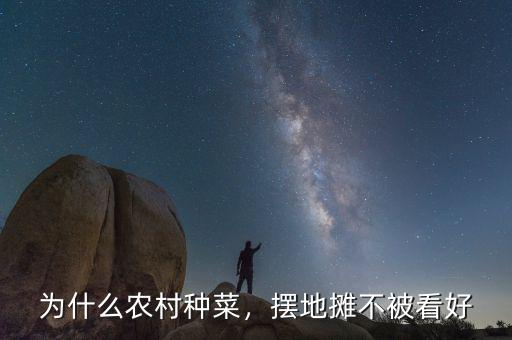 為什么農(nóng)村種菜，擺地?cái)偛槐豢春? class=