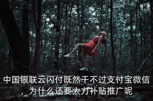 中國銀聯(lián)云閃付既然干不過支付寶微信，為什么還要大力補貼推廣呢