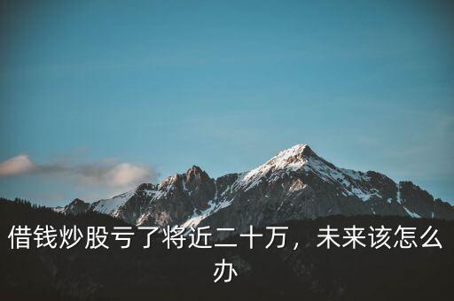 借錢炒股虧了將近二十萬，未來該怎么辦