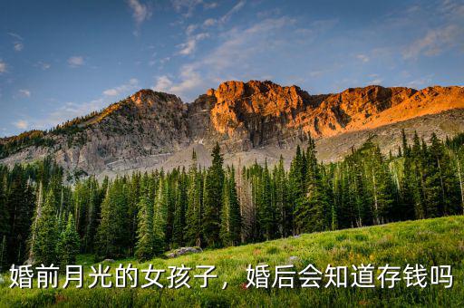 婚前月光的女孩子，婚后會(huì)知道存錢(qián)嗎