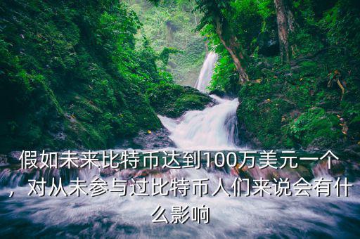 假如未來比特幣達(dá)到100萬美元一個(gè)，對(duì)從未參與過比特幣人們來說會(huì)有什么影響