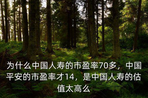 為什么中國(guó)人壽的市盈率70多，中國(guó)平安的市盈率才14，是中國(guó)人壽的估值太高么