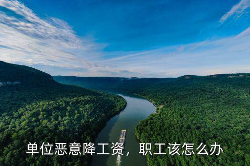 單位惡意降工資，職工該怎么辦
