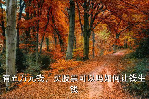 有五萬元錢，買股票可以嗎如何讓錢生錢
