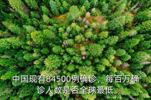 中國現(xiàn)有84500例確診，每百萬確診人數(shù)是否全球最低
