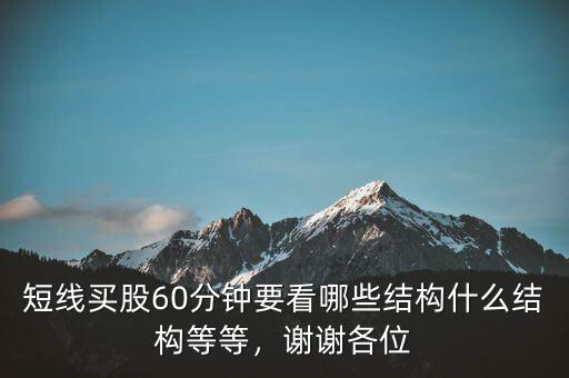 短線買股60分鐘要看哪些結(jié)構(gòu)什么結(jié)構(gòu)等等，謝謝各位