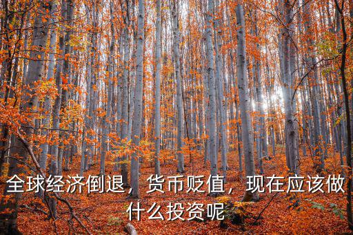 全球經(jīng)濟倒退，貨幣貶值，現(xiàn)在應該做什么投資呢